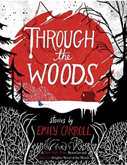 book cover Though the Woods by Emily Carroll 2014